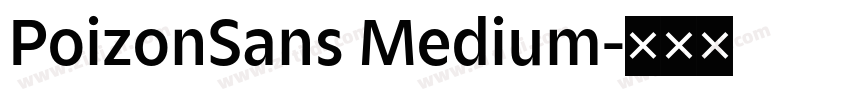 PoizonSans Medium字体转换